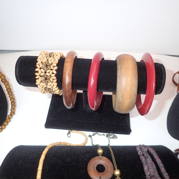 Custom Wood/ Bead jewelry bundle - Picture 3 of 7